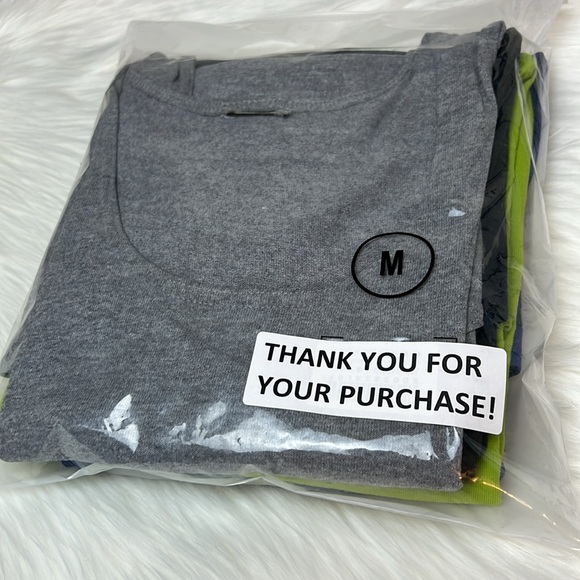 (4) Men’s Cotton Tank Tops Gray, Black, Royal Blue, Lime Green Size M - Picture 14 of 15